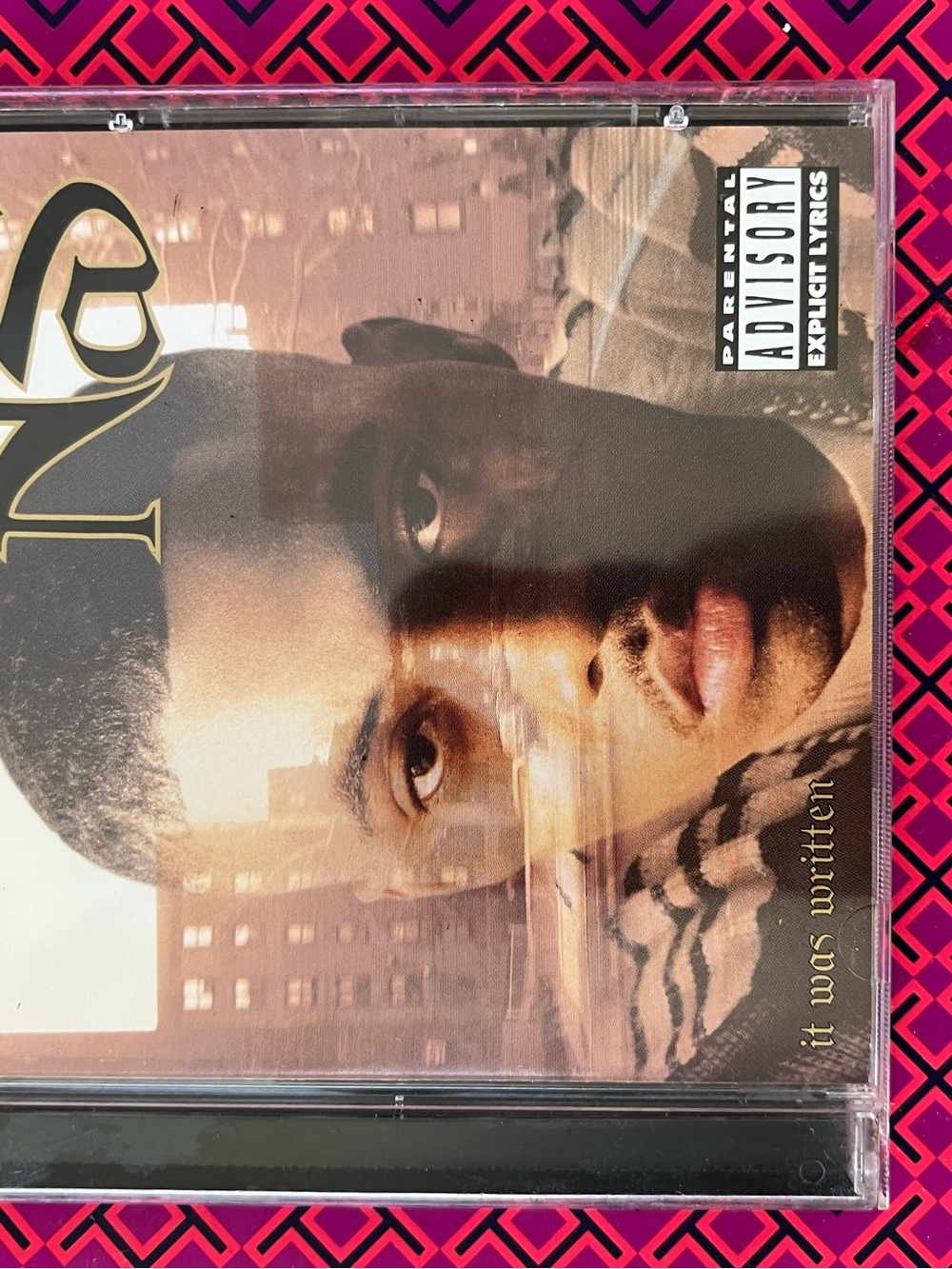 Nas 'It Was Written' CD - Portrait Cover, Sepia Tones